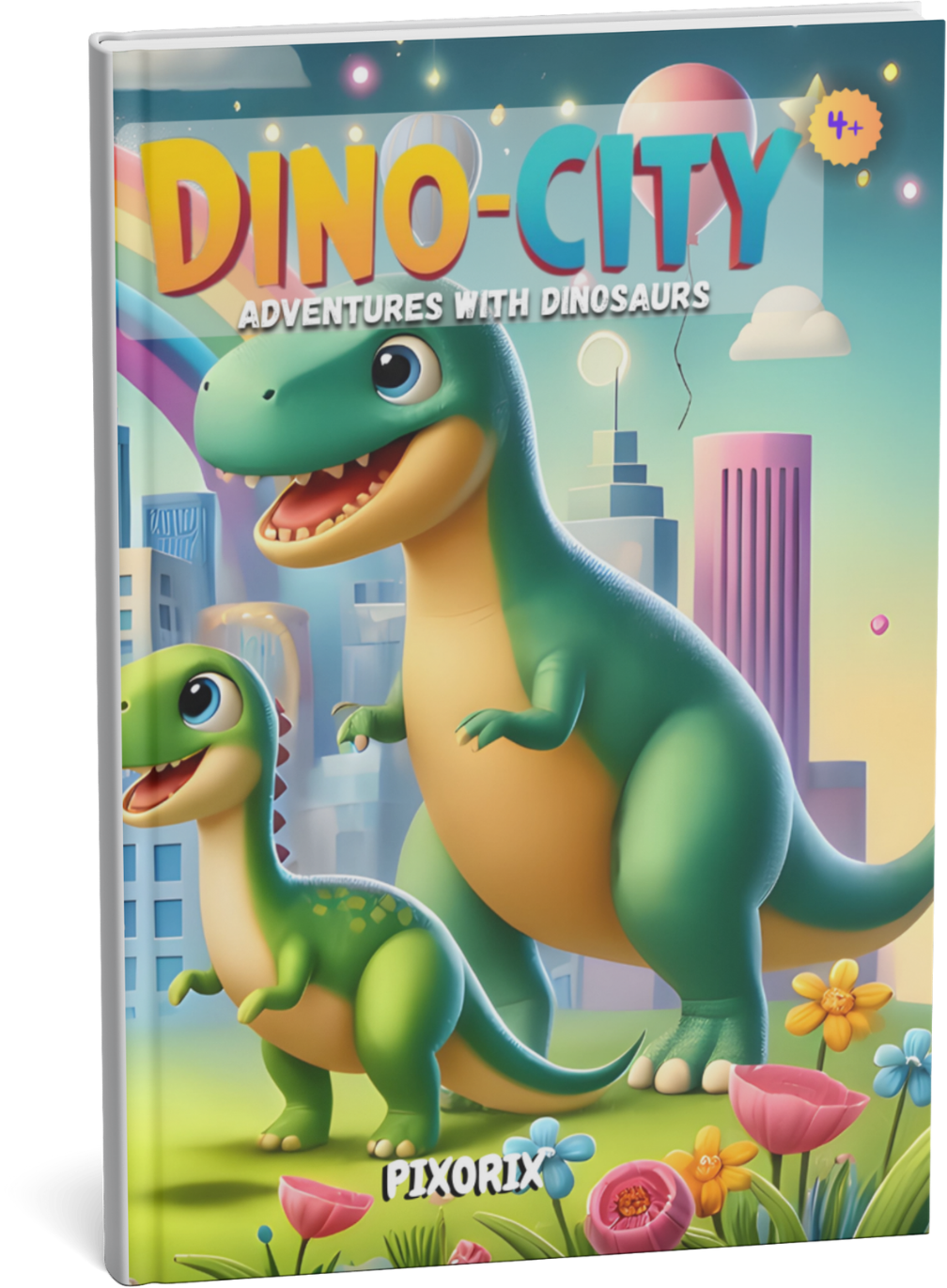 DINO-CITY COLORS: A Dinosaur Coloring Adventure