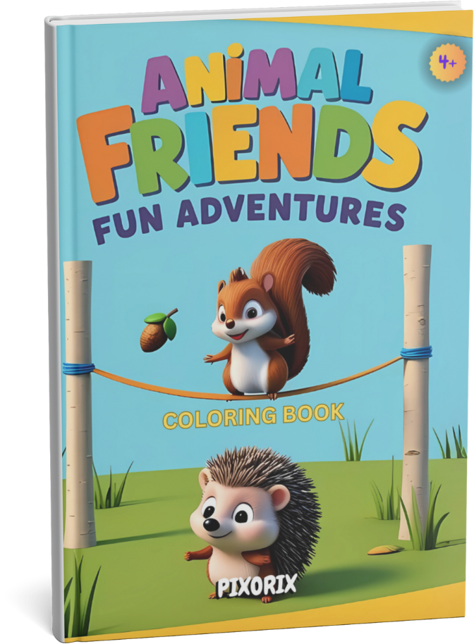 Animal Adventures: A Fun-Filled Coloring Journey: Animal coloring book for kids