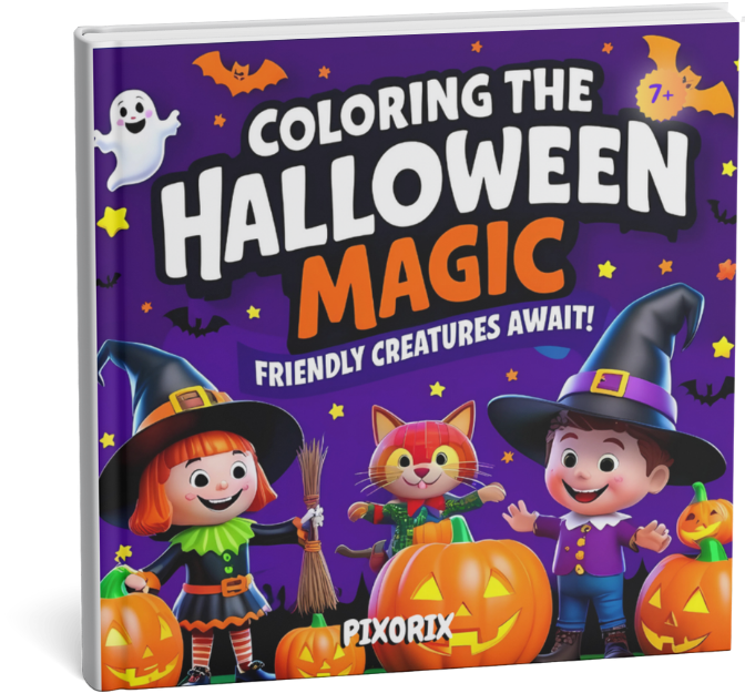 Coloring the Halloween Magic: Friendly Creatures Await!: Friendly ghosts coloring