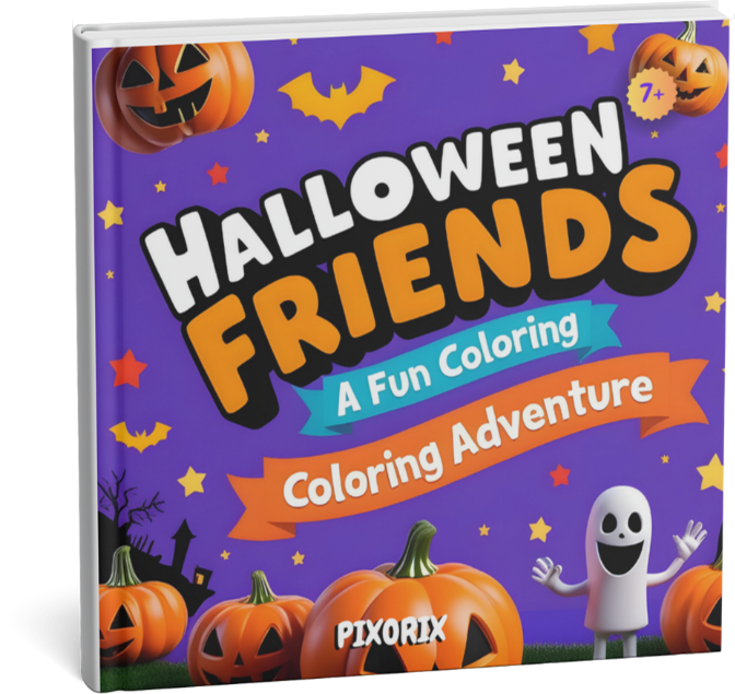 Halloween Friends: A Fun Coloring Adventure: A Hauntingly Good Time: Halloween Coloring Fun